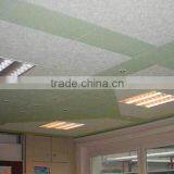 Wood Fiber Cement Board 595x595mm Gypsum Suspended Ceiling Tiles thumbnail-1