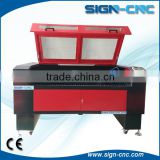 CNC laser wood cutting machine / two laser head for engraving and cutting