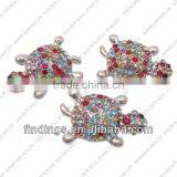 LJ0155 Snap Press Button,pendant Wholesale Pendant Jewelry,turtles Shape Rhinestone Button