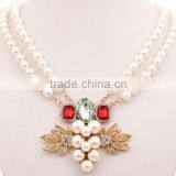 New Designs Luxury Pearl Crystal Necklace Express Shipping thumbnail-2