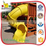 playground water plastic spiral slide