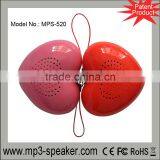 Mps-520 Portable Popular Cute Mini Heart Speaker Case thumbnail-1