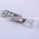 Mini USB LED Light 3 LED Portable Mini USB 3 LED USB LED Lamp With High Power for Night Light thumbnail-6