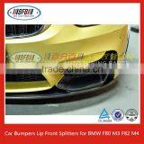 Real Carbon Fiber Car Bumpers Lip Front Splitters for BMW F80 M3 F82 M4 Bumper 2015 3 4 Series thumbnail-3