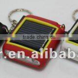 3 LED Mini Dymano Solar Charge Keychain Light