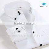100% Cotton Stylish Italian Style Long Sleeve Latest Design Fashion Brand Business Dress White Mens Shirt thumbnail-1