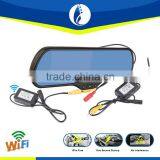 2016 Newest 5inch Wireless WIFI Android Gps Dvr Touch Screen Bluetooth Radar Detection Car Rear View Camera Mirror