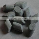 Ceramic Polishing Stone / Chips in Angle Cut Cylinder Shape thumbnail-1