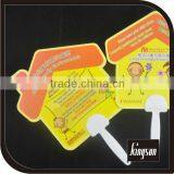 Summer Promotion Colorfull Plastic Handle pp Fan