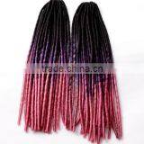 F6681 3 tone ombre soft dread lock synthetic braiding hair