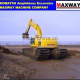 MAXWAY Amphibious Pontoon Undercarriage for PC200 PC210 PC220 Amphibious Excavator , Deep Water Excavator , Model: MAX200PU