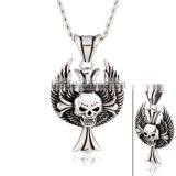 Fashion Stock Stainless Steel Skull Cross Pendant FP50043 thumbnail-4