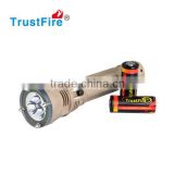 TrustFire led diving accessories DF002 XM-L 2 flashlight underwater 100 meters led scuba diving light with CE FCC