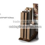 tsianfan ceramic floor tiles display racks/wood timber floor samples display stands E095