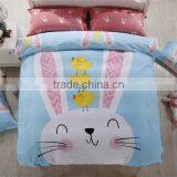 Pretty Rabbit and Birds Printed 100% Cotton Bedding set