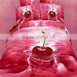 Elegant 3D Fruit Design Reactive Printed Bedding Set With High Quality and Low Price thumbnail-1