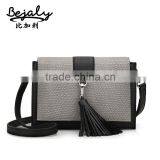 China Factory Products Leather Bags Shoulder Bag Style With Tassel thumbnail-1