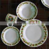 Ceramic Material and FDA,CIQ,CE / EU,SGS Certification 16pcs Glazed Ceramic Dinnerware