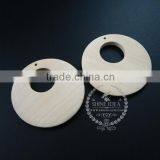 50mm Natural Wood Log Hollow Round Pendant Charm DIY Painting Charm Supplies 1800156 thumbnail-2
