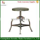 Cheap Metal Vintage Industrial Bar Stool Adjustable