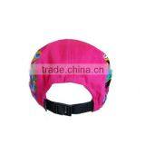 Fashion Flat Brim 5 Panel Hat Hip Hop Caps Custom 5 Panel Hat With Leather Strip thumbnail-4