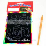 wholesale high quality colorful scratch paper for kids supplier