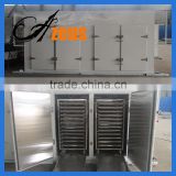 Large industrial hot air tea leaf drying machine with mobile carts and SUS304 trays