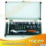 1/4" Dr. 22pcs Scokets Ratchet Wrench and Bits Set, Hand Tool Kit thumbnail-1