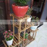 Wooden Flower Display Rack Wall Flower Pot Stand thumbnail-3