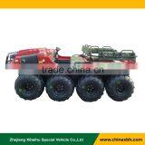 XBH 8X8-2C Diesel-engine Vehicle Transportation Cart 8 Wheels All-terrain Amphibious Vehicle Anfibio ATV thumbnail-4