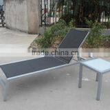 Outdoor Canvas Beach Chair Pool Chaise Lounger thumbnail-4