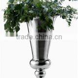 Trumpet Vase Silver for Wedding Table Decor thumbnail-1