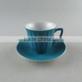 Matte Colorful Ceramic Coffee Cup Set, Mini Ceramic Cup and Saucer Box thumbnail-4