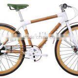 Eco-friendly Original Bamboo White Joint City Bicycle thumbnail-1