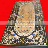 Decorative Marble Inlay Dining Table Top thumbnail-1