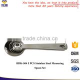 OEM Stainless Steel Measuring Cups and Spoons 5pcs/ Spoon Set With 5 Different Sizes thumbnail-3