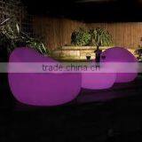 Modern New Design 16 Colors Changing Plastic LED Sofa/Lounge Chair