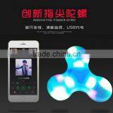 New Bluetooth Led Hand Spinner, Finger Tip Gyroscope, Finger Tip Gyroscope, Bluetooth Sound Fidget Spinner, Led With Lamp thumbnail-5