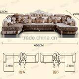M512 High Quality Noble Antique Design European Style Italy Living Room Corner Sofa thumbnail-3