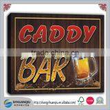 CADDY Name Home Bar Pub Beer Mugs Stretched Wooden Print Sign
