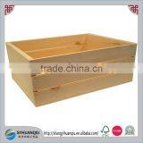 Unfinished Home Decor Large Pine Wood Crate thumbnail-1