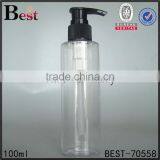 2017 Personal Care Pet Plastic 100ml Plastic Spray Bottle Cosmetic Round Shape Plastic Trigger Spray Bottle With Black Cap thumbnail-1