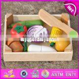 Pretend Play Kitchen Toys Wooden Toy Cutting Fruit for Kids W10B183 thumbnail-3