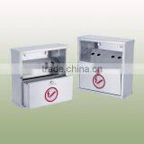 Stainless Steel Wall Mounted Cigarette Bin thumbnail-1