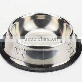 Food Feeder Dish Serving Bowl Water Container Rubber Base Cat Dog Pet Bowl thumbnail-6