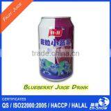 Private Label 310ml Can(tinned) Blueberry Juice Drink With Fiber Pulp thumbnail-1