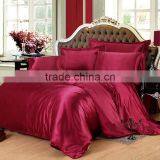Burgundy Silk Bedding Set Twin Full Queen King Size Anduvet Cover Bedsheet Quilt Bed Linen Sheet and Pillowcases. thumbnail-1