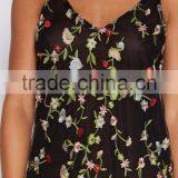 New Floral Design Allover Embroidery Fancy Tops Woman Summer Sleeveless Sexy Tops thumbnail-6