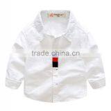 2017 New Design Casual Shirts Oxford Long Sleeve Blouses for 2-8 Years Old Boy thumbnail-4
