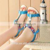 HFR-YS27 2015 Summer New Bohemian Sandals Flat T-strap Sandals for Women thumbnail-5